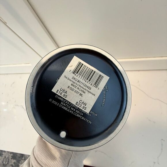 Starbucks Iridescent Gray Ceramic Double Wall Tumbler 8 oz - Picture 7 of 7